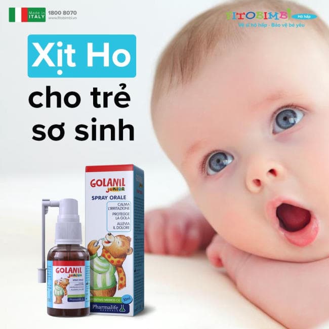 Công dụng của xịt họng Golanil