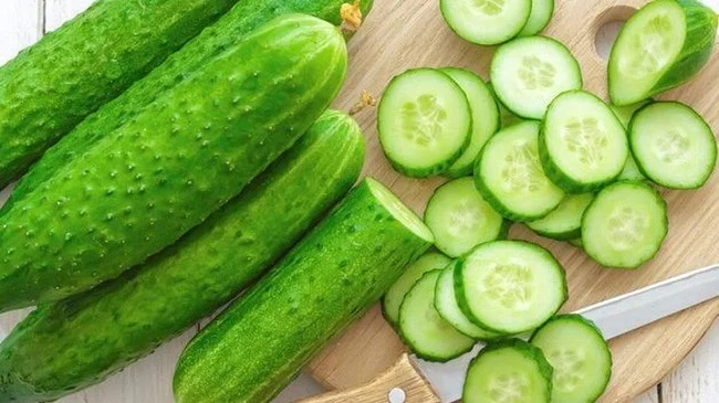 Dưa chuột hạ sốt cho trẻ
