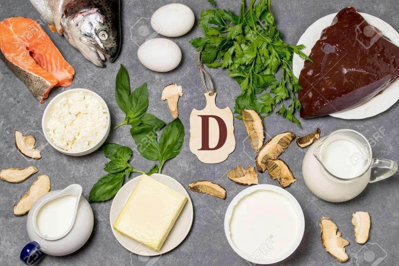 Vitamin D có nhiều trong sữa, gan, lòng đỏ trứng, nấm, dầu cá