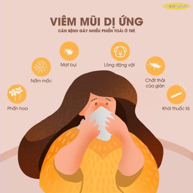 Tác nhân gây viêm mũi dị ứng ở quanh trẻ