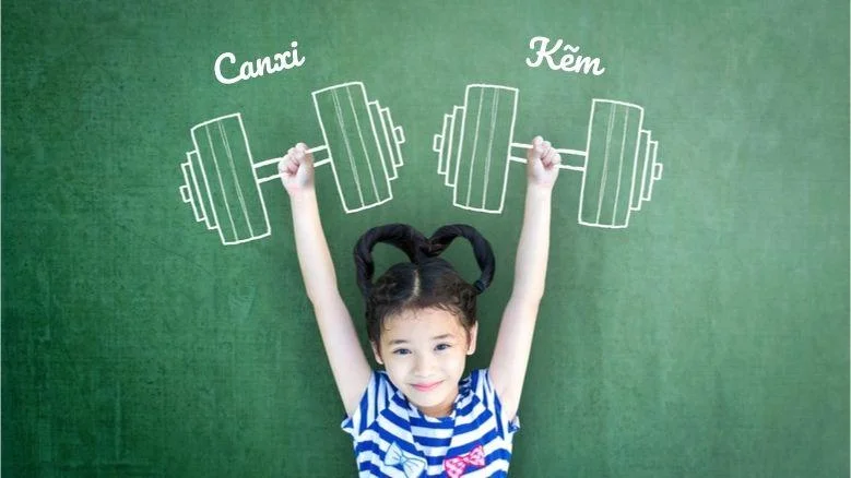 Canxi và kẽm giúp trẻ cao lớn, khỏe mạnh và phát triển vượt trội