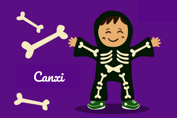 Canxi giúp hình thành, phát triển và bảo vệ hệ xương của trẻ