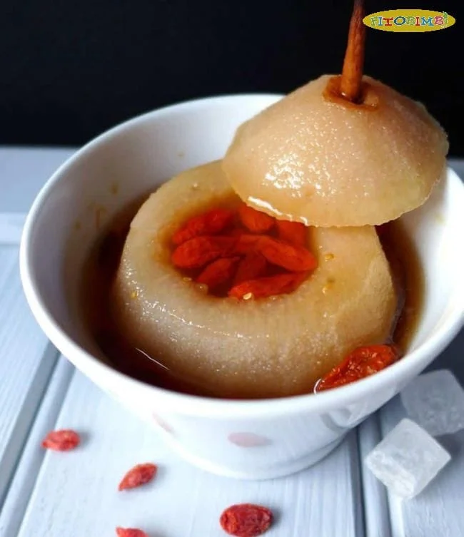 Một bát lê hấp không chỉ tốt cho bệnh ho mà còn đẹp và ngon