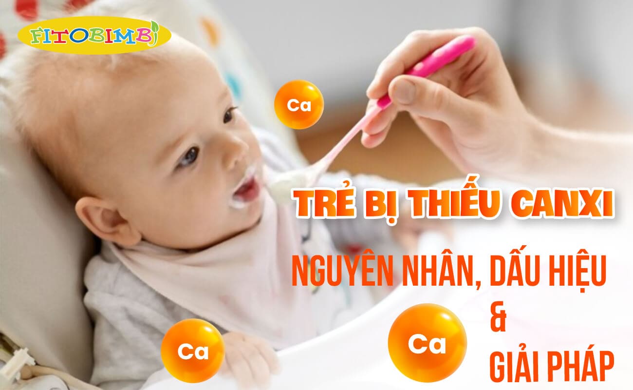 trẻ thiếu canxi