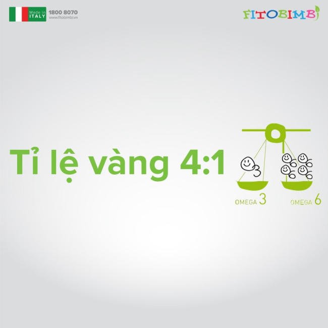 Bổ sung Omega 6/Omega 3 theo tỷ lệ vàng 4/1