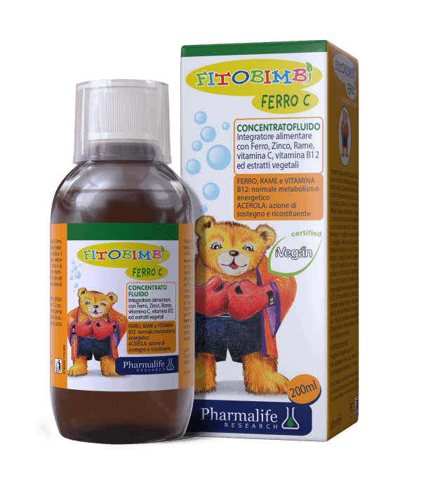 Fitobimbi Ferro C chứa cả sắt và vitamin C cho bé