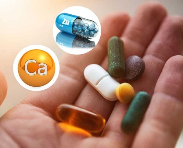 Kẽm và Canxi không dùng chung được với nhau