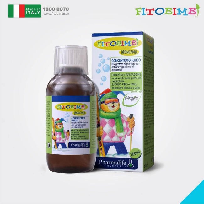 Siro tiêu đờm Fitobimbi Broncamil