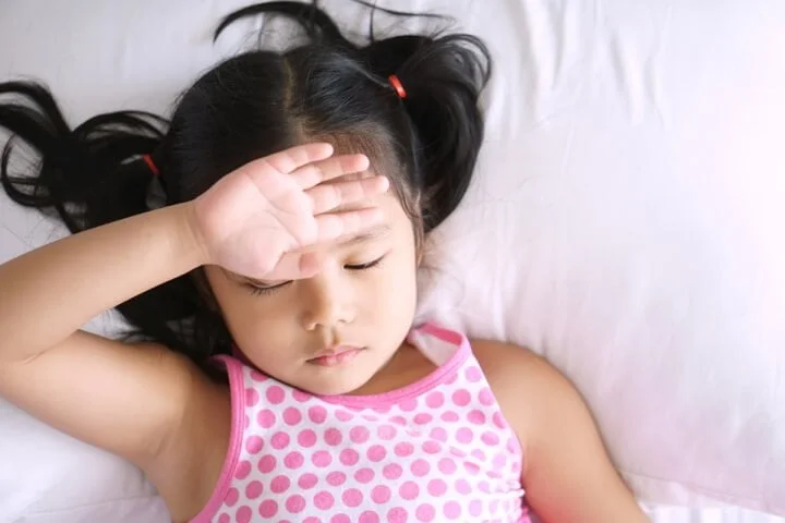 Trẻ thiếu máu có thể bị đau đầu