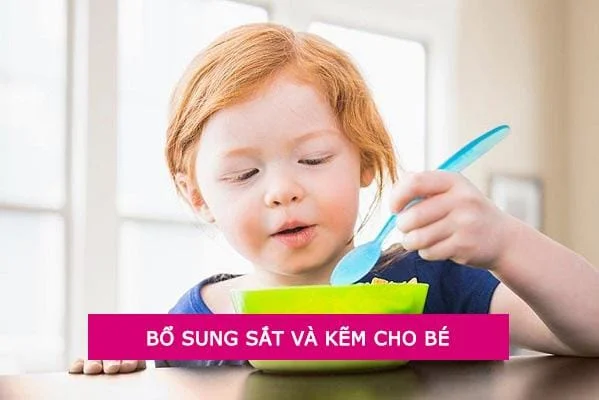Có rất nhiều cách bổ sung sắt và kẽm cho con