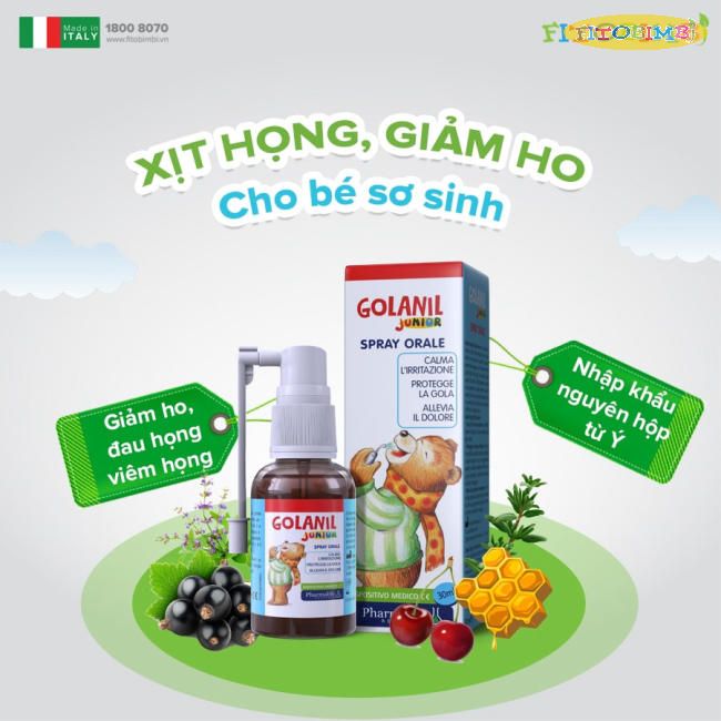 Xịt họng Golanil