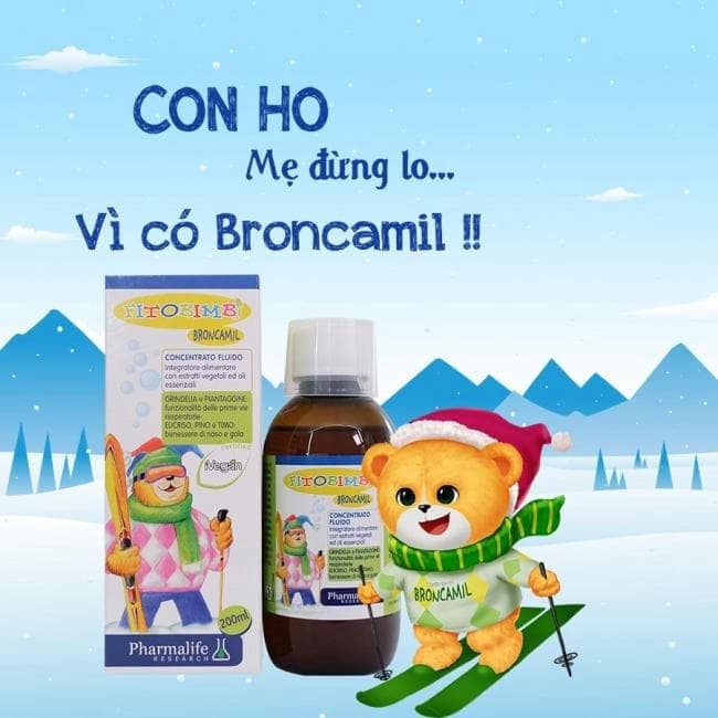Fitobimbi Broncamil - Siro ho cho bé từ 6 tháng tuổi