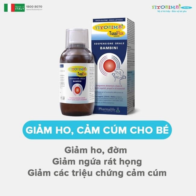 Giảm ho, cảm cúm cho bé yêu