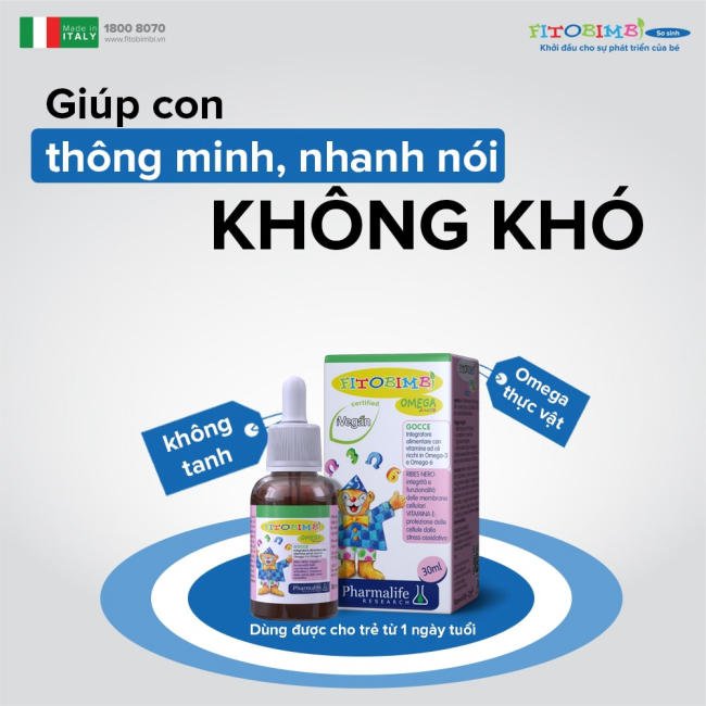 Fitobimbi Omega Junior - Giúp con thông minh, nhanh nhẹn