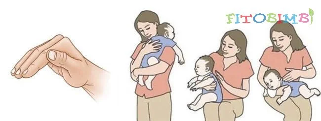 Tư thế vỗ long đờm cho bé