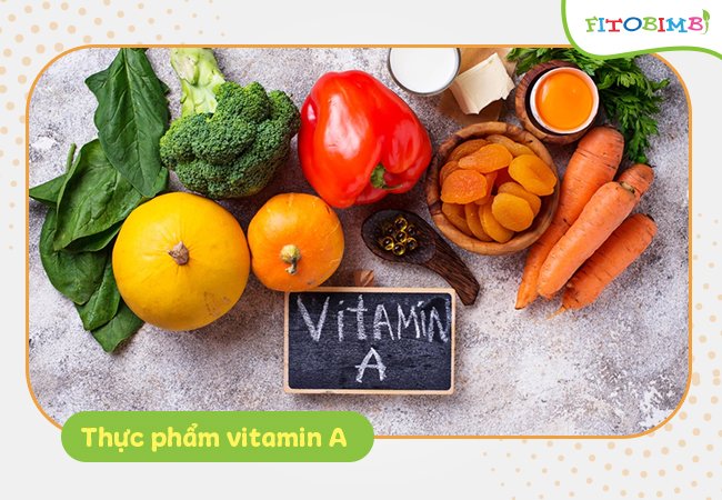 Một số thực phẩm giàu vitamin A cho bé