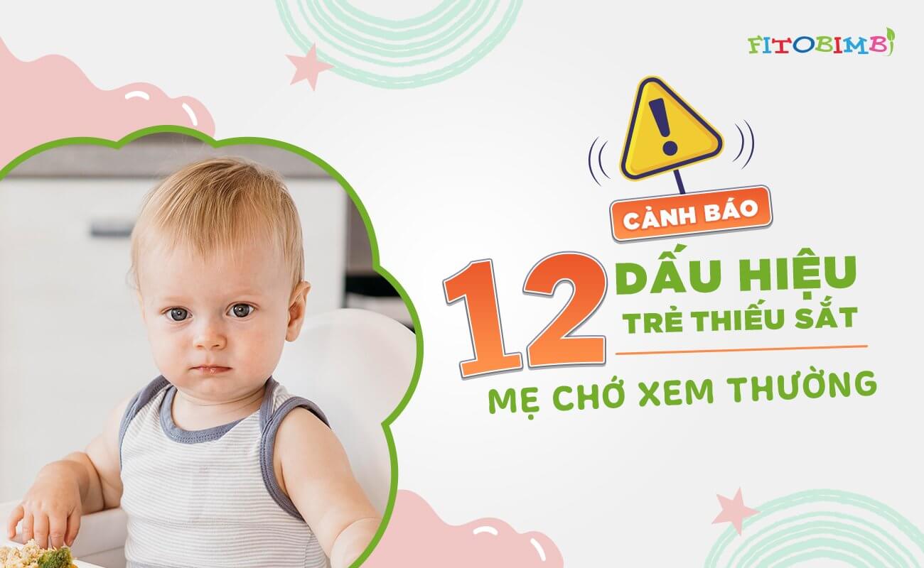 Bỏ túi những dấu hiệu trẻ thiếu sắt