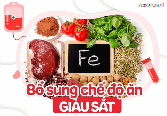 Bổ sung vi chất như sắt, vitamin B12 cho bé qua chế độ ăn