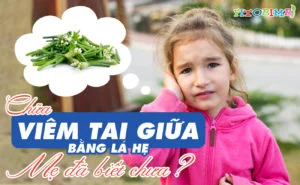 Chữa viêm tai giữa bằng lá hẹ