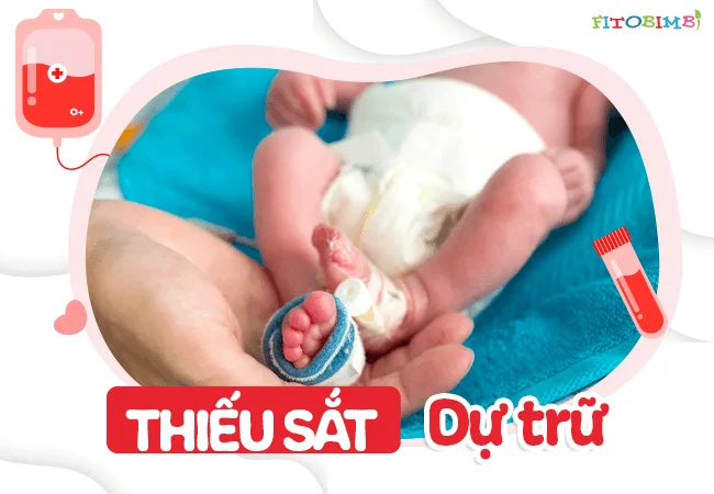 Sắt dự trữ thấp khiến con dễ bị thiếu hụt