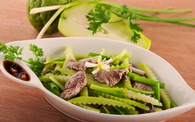 Su su xào thịt bò thơm ngon