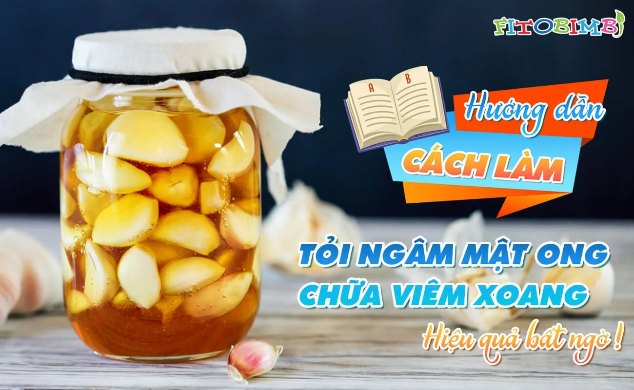 tỏi ngâm mật ong trị viêm xoang