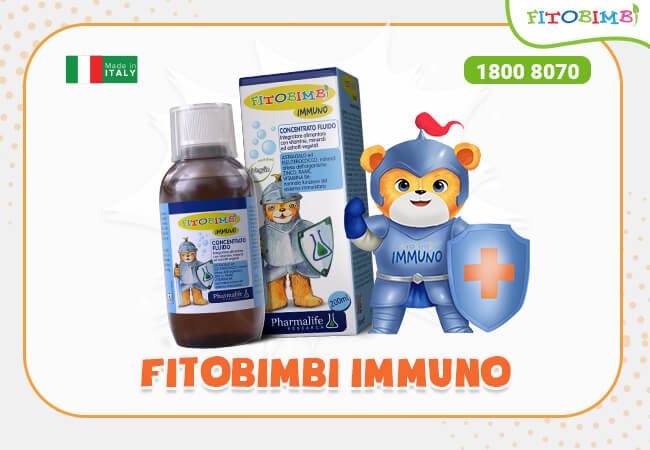 trẻ biếng ăn bổ sung TPBVSK Fitobimbi Immuno