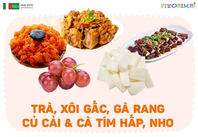 Thực đơn ngày thứ 16 cho bé 7 tháng