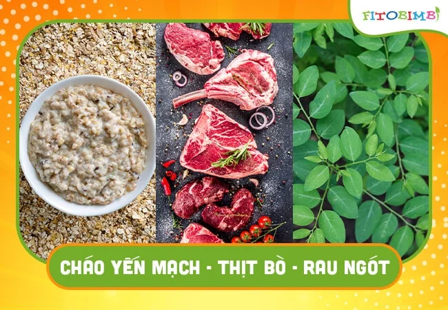 Thực đơn ngày 31 của bé 7 tháng theo kiểu ăn truyền thống