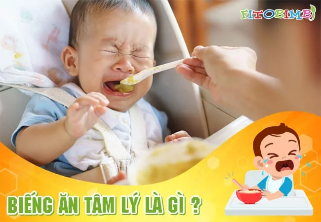 Biếng ăn tâm lý xảy ra khi trẻ có những cảm xúc tiêu cực