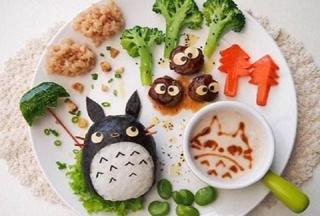 Thực đơn “Totoro và những người bạn” cho trẻ 3 tuổi biếng ăn