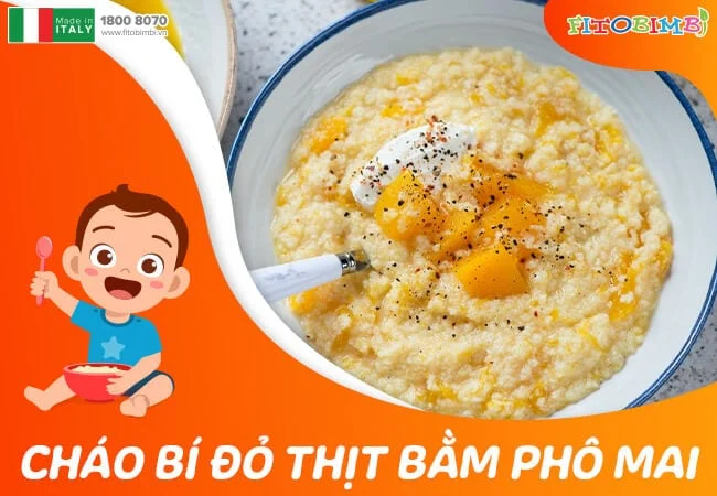 Bí đỏ, thịt bằm, phô mai béo ngậy bổ dưỡng