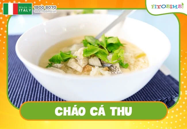 Cháo cá thu dễ dàng thực hiện, trượt dưỡng