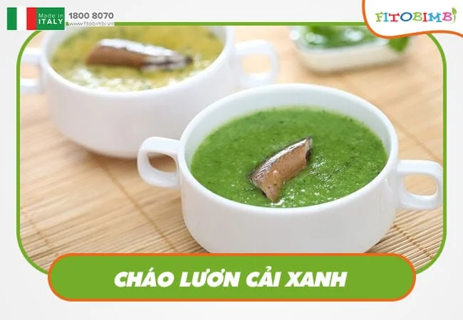 Rau cải nấu cháo lươn vừa thơm vừa bổ