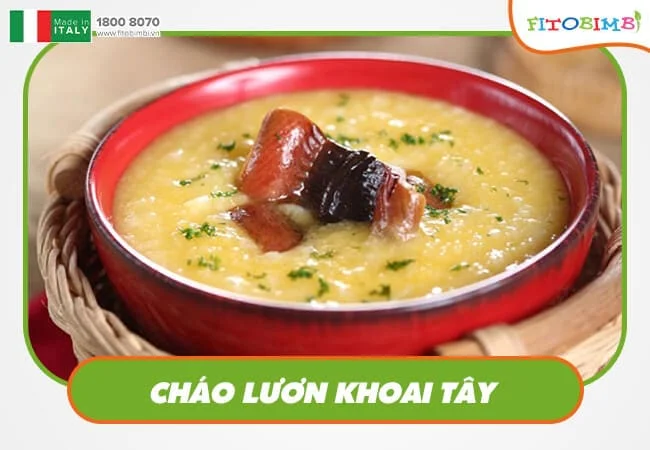 Khoai tây nấu cháo lươn rất dễ làm