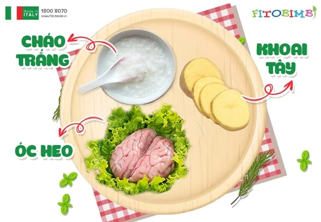 Cách nấu nướng cháo óc heo cho tới nhỏ xíu với khoai tây