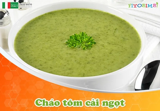 Cháo tôm nấu cải ngọt lạ miệng, dễ ăn