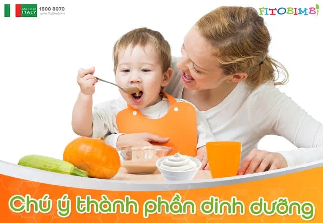 Chú ý thành phần dinh dưỡng của sản phẩm