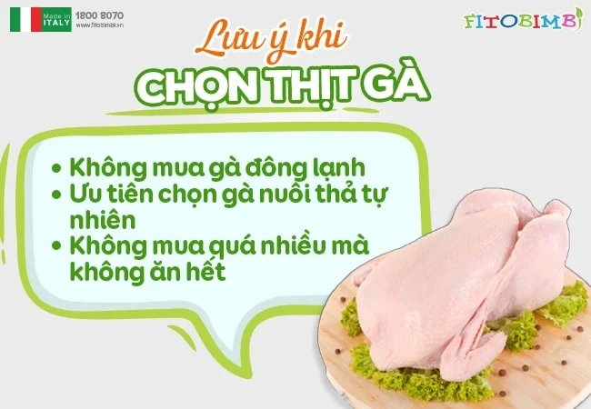 Những lưu ý khi nấu cháo gà với đỗ xanh cho bé