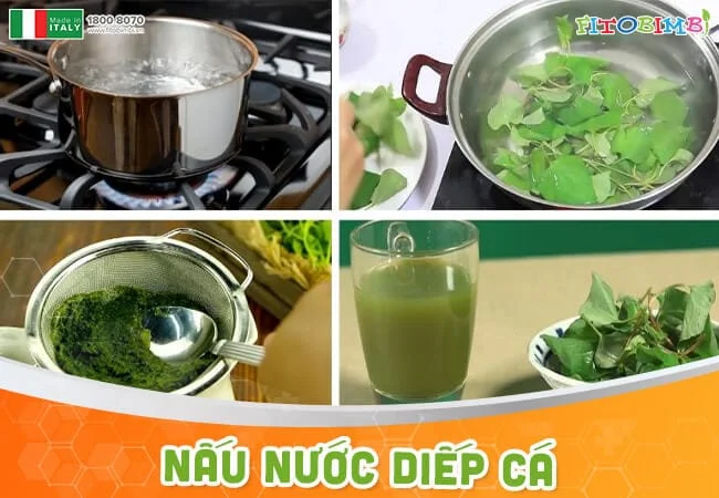 Diếp cá nấu nước cũng có tác dụng hạ sốt
