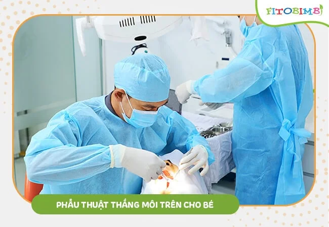 Phẫu thuật cắt phanh môi trên
