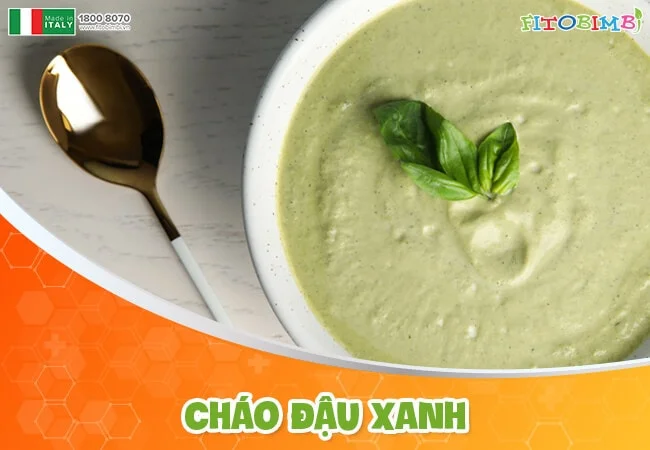 Cháo đậu xanh giàu dinh dưỡng, giúp con phục hồi sau ốm