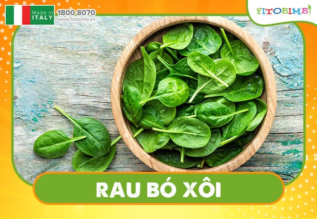 Cải bó xôi tốt cho trẻ bị sốt xuất huyết