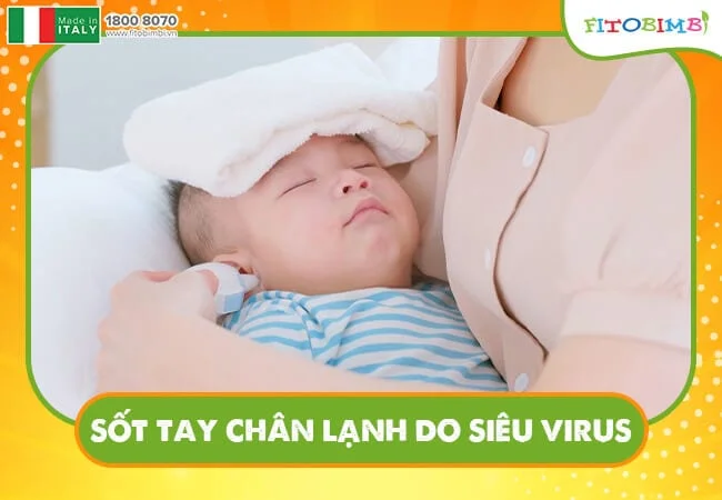 Trẻ sốt tay chân lạnh có 2 nguyên nhân chính