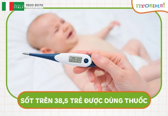 Trẻ sốt cao mới cần dùng thuốc