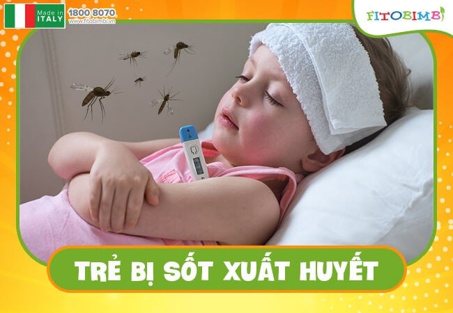 Trẻ bị sốt xuất huyết do muỗi vằn truyền nhiễm