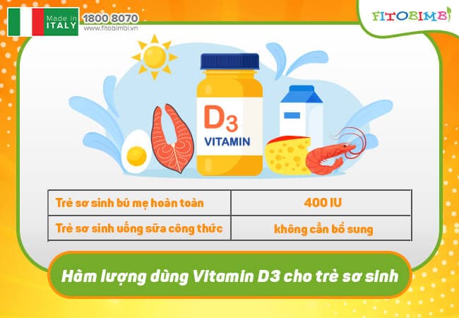 Liều dùng vitamin D3 K2 đúng chuẩn cho bé