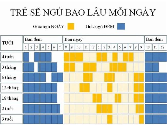 Lịch ngủ của trẻ sơ sinh