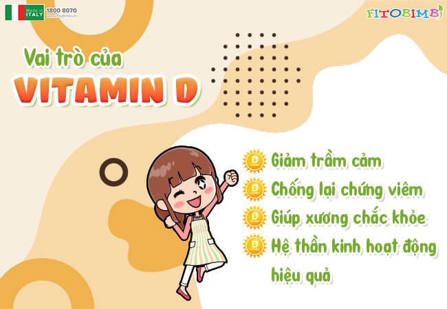 Vitamin D giúp xương chắc khỏe, phát triển chiều cao cho bé tối ưu