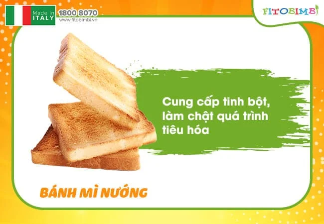 Trẻ bị nôn nên ăn bánh mì
